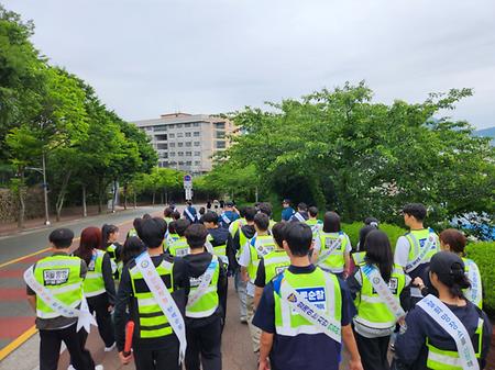 부산진경찰서 연계 지역 드론 방범순찰 활동(퍼펙트, 호버링 합동 범죄예방 활동)