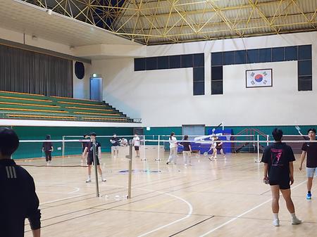 법관 '한마음' 단합대회(배드민턴 결승)