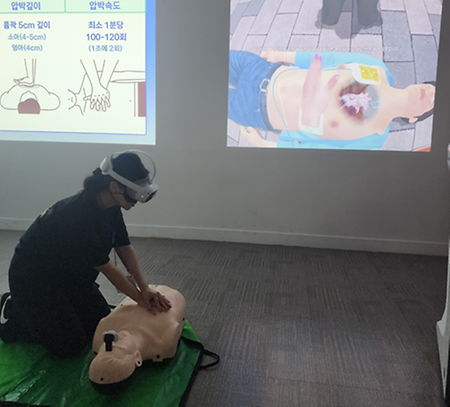 심폐소생술 VR 교육 및 체험(삼우이머션)